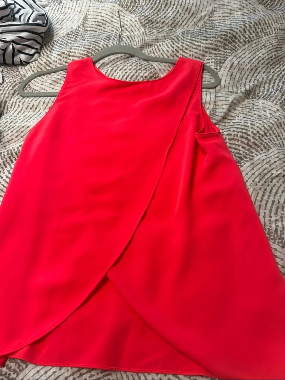 Amanda Uprichard Bright Red Satin Shell - Picture 5 of 5